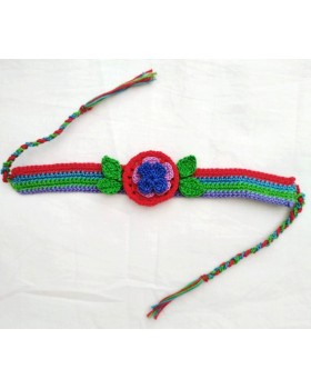 Happy Threads Handcrafted Crochet Raakhi (Multicolour)